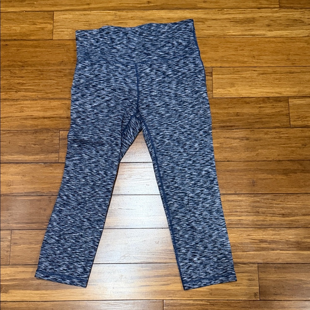 GAP Women's Blue Heathered Leggings